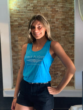 Load image into Gallery viewer, Teal Flight Wings Ladies Tank (Front)