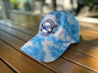 Tropical Blue Palm Hat